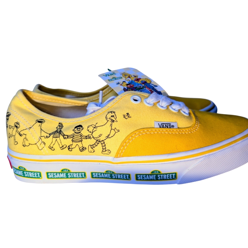 Vans Deadstock Sesame Street Yellow Canvas Shoes - Picture 4 of 9